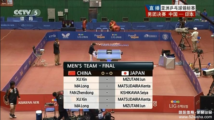 乒乓球中国vs日本比分