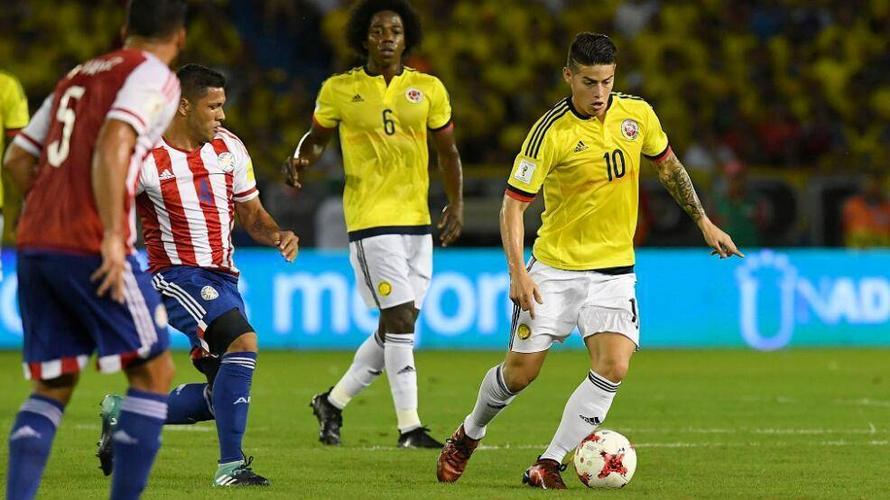 哥伦比亚vs巴拉圭首发
