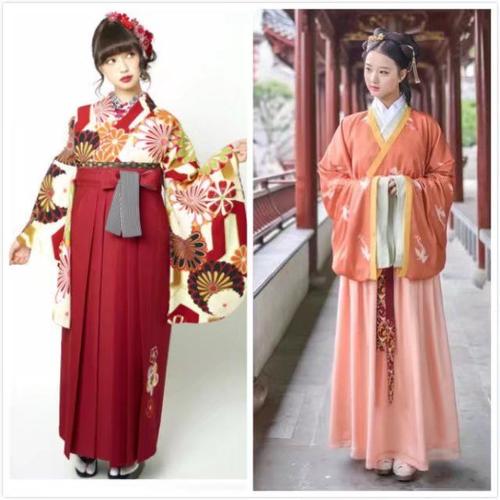 日本和服vs中国汉服女装