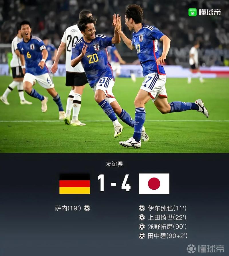 德国vs日本足球水平的相关图片